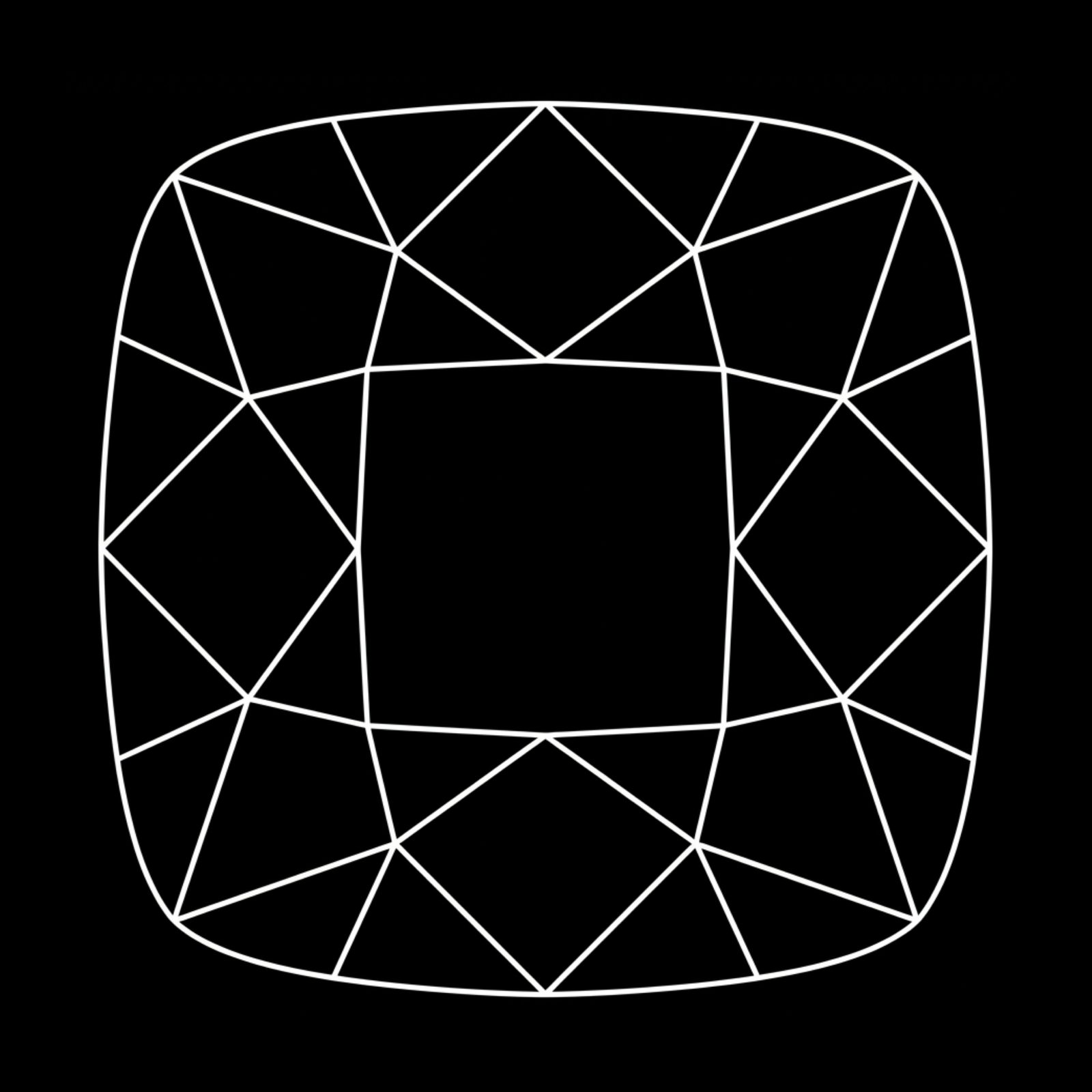 Royal Rays diamond blueprint shape 08